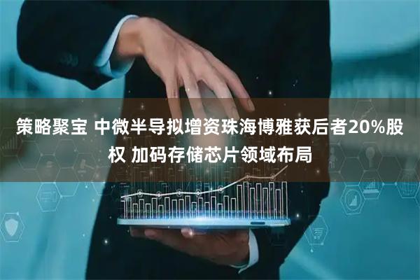 策略聚宝 中微半导拟增资珠海博雅获后者20%股权 加码存储芯片领域布局
